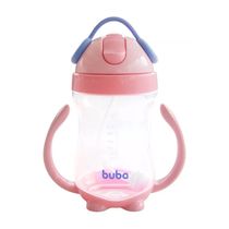 Copo Com Alça e Pêndulo 300ml +12m Rosa Buba