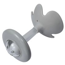 Mordedor Silicone Com Chocalho Cinza Kababy