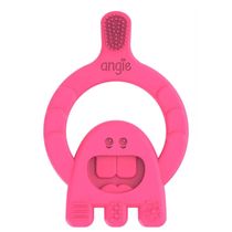 Mordedor com Cerdas Dental Baby +4m Rosa Angie