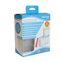 Potes Armazenamento Leite e Papinhas c/6 Clingo