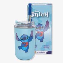 Copo Com Canudo 300Ml Stitch E Angel - Zonacriativa 10026386