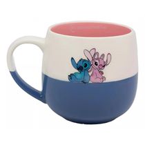 Caneca 350Ml Infusor Stitch E Angel - Zonacriativa 10026382