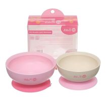 Kit Tigelas Bowls Com Ventosa Rosa Lilica Ripilica BB