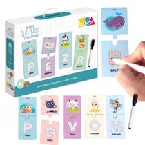 Jogo Educativo - Alfabeto Ilustrado Escreva e Apague - Babebi