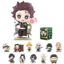 Blind Box, Caixa Surpresa,Mini Figuras de Ação da Série POP MART Kimetsu no Yaiba Birth Flower, Embalagem Surpresa com Miniaturas de Design Variado.