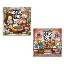 Combo Cute & Comfy Colorindo com Deus Pai - Kit com 2 Livros