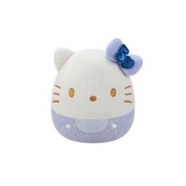 Pelúcia Squishmallows Hello Kitty Azul Sunny 3877 – Edição Especial 50 Anos Colecionável com Toque Super Macio