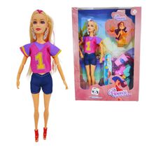 Boneca Fashion Praiana Rebeca Pica Pau com Acessórios – Brinquedo Estiloso para Crianças se Divertirem