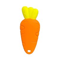 Mordedor Sensorial de Silicone Cenoura Macio Laranja Love