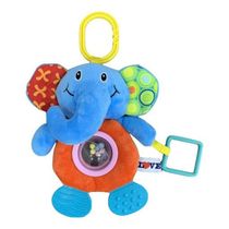 Chocalho Para Bebê Com Mordedor Elefante Colorido Love