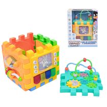 Cubo de Atividades e Aprendizagem Looney Tunes Baby EBN Kids ZL47 com Som, Luz e Formas