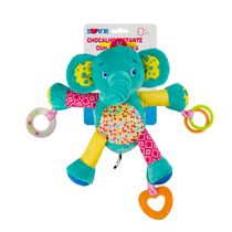 Chocalho Para Bebê Elefante Com Atividades Colorido Love