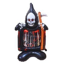 Balão Metalizado Halloween Ceifador 110x70cm Pica Pau Brinquedos PI4610 Festa Decorativa