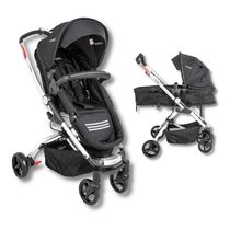 CARRINHO DE BEBE ECLIPSE MELANGE PRETO (S/ ADAPTADOR) - KIDDO