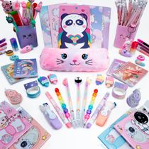 DreamyBox 18 Itens Kawaii Select - Papelaria Fofa Criativa
