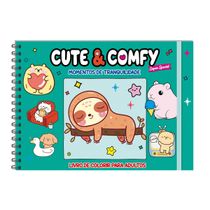 Cute & Comfy Super Special - Livro de Colorir Adulto - Momentos de Tranquilidade - Capa Holográfica