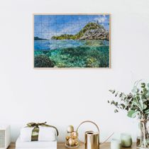 3 Quebra-Cabeças Educativo Lindos Mares Inclusivo de 60 peças