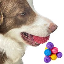 Kit 12 Bolinhas Com Cravos Para Pets, Líder Brinquedos, Cachorros Gatos Bichinhos Animais De Estimação