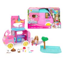 Boneca Barbie Chelsea Trailer de Acampamento 2 em 1 - Mattel