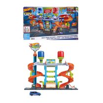 Pista Lava-Rápido Mega Tower - Hot Wheels City Color Shifters - Mattel