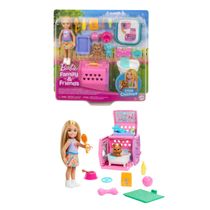 Boneca Barbie Chelsea - Conjunto Gaiola de Transporte para Cachorro - Mattel