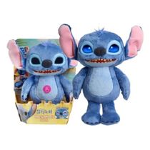 Stitch Pelucia Interativa 30 Cm Com Olhos Emotivos  - Olhos de LCD C/ 50 Efeitos e Sons – Sunny
