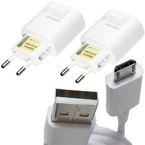 Kit 8 Carregadores Original Celular Samsung Micro USB Branco