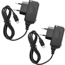 Kit 4 Carregadores De Celular Micro USB Fonte Bivolt Preto