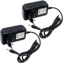 Kit 2 Fonte Para Câmera GPS Dispositivos CCTV Pino 2,5x0,7mm