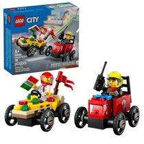 Lego City Carro Pizza vs Caminhão Bombeiros 70 Peças - 60458