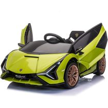 TOBBI Carrinho, Carro Elétrico Lamborghini, 1 lugar, 12V, c, controle remoto, USB MP3, 5 km, h, 2 a 6 anos, Verde