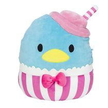 Pelúcia Squishmallows Sanrio Tuxedosam 33cm Shake Rosa Original com Selo Inmetro e Toque Macio