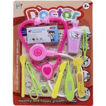 Brinquedo Kit Doutor Médico Enfermeiro Com Acessórios 9Peças