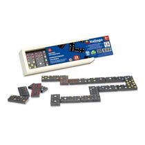 Dominó Pingos Coloridos com Caixa de Madeira - Xalingo