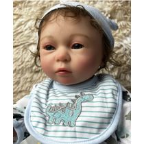 Bebê Reborn Nando Menino Boneco Original Realista de Silicone 45cm Lançamento