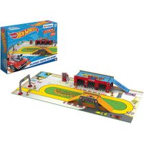 Playset Pista Pit Stop Hot Wheels Xalingo 19 peças