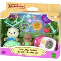 Sylvanian Families Irmãs Lontras Marinhas Conjunto Snorkel Splash