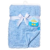 Manta / Coberta Conforto Babados Azul 100*75cm Clingo