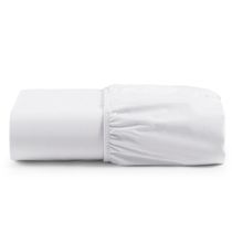 Lençol Unique Avulso de Baixo King com Elástico Micro Percal 400 Fios - Branco