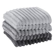 Cobertor Galaxy Queen Manta Ultrasoft Alto Relevo Degradê Super Macia - Grafito - Cinza