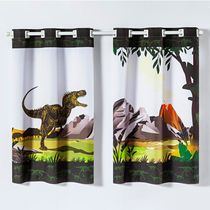 Cortina Kids Infantil Varão Tecido Oxford 2,00m X 1,30m - Dinossauro