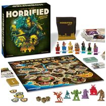 Jogo de Tabuleiro Estratégico Ravensburger Horrified American Monsters - Aventura Clássica com Criaturas Míticas - Para Noites Divertidas em Família!