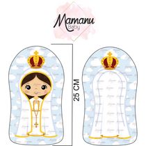 Almofada Naninha Lembrancinha Nossa Senhora de Fátima