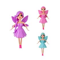 Brinquedo Boneca Fada com Asas e Acessórios para Vestir