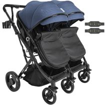 Carrinho Kiddo para Gemeos Duplo Vox II Marinho