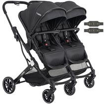 Carrinho Kiddo para Gemeos Duplo Zig Zag Preto
