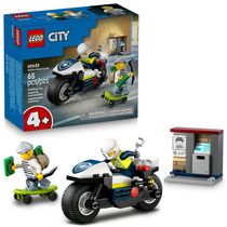 LEGO - City Police - Perseguição Com Motocicleta Da Polícia - 60455