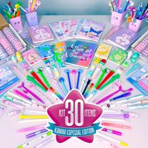 DreamyBox 30 Itens Kawaii Especial Edition - Papelaria Fofa Criativa
