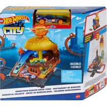 Pista Hot Wheels City Downtown Hamburgueria Mattel