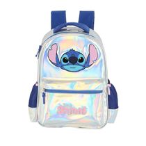 Mochila de Costas Luxcel Stitch Prata e Azul